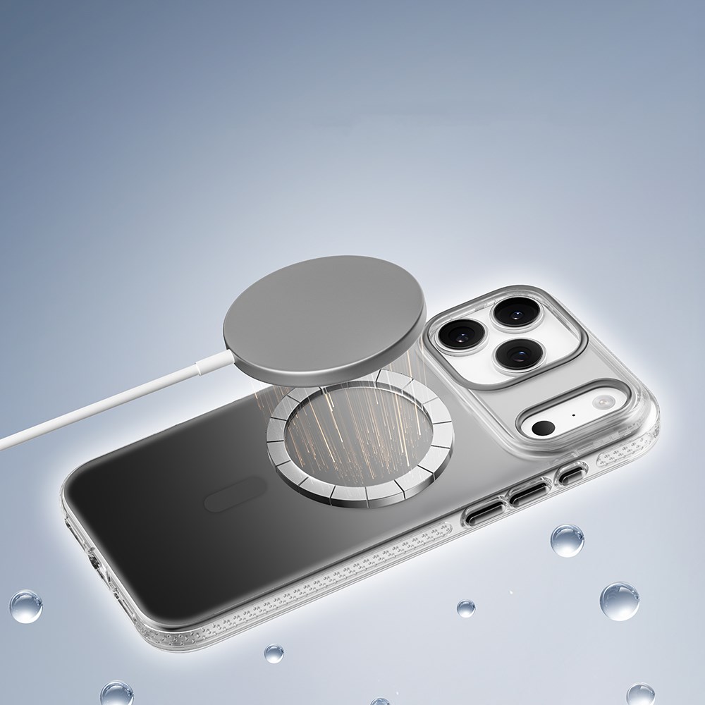 Apple iPhone 17 Pro Max Kılıf M-safe Şarj Özellikli Sararmaya Karşı Dayanıklı Mutural Icesense Serisi Kapak