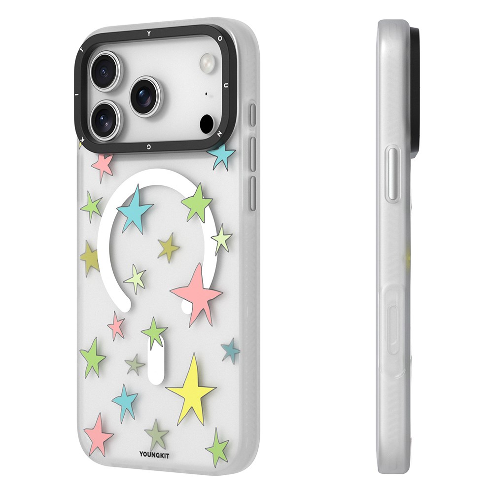 Apple iPhone 17 Pro Max Kılıf M-Safe Şarj Özellikli Airbagli Çift Katmanlı Youngkit Sweathart Serisi Kapak