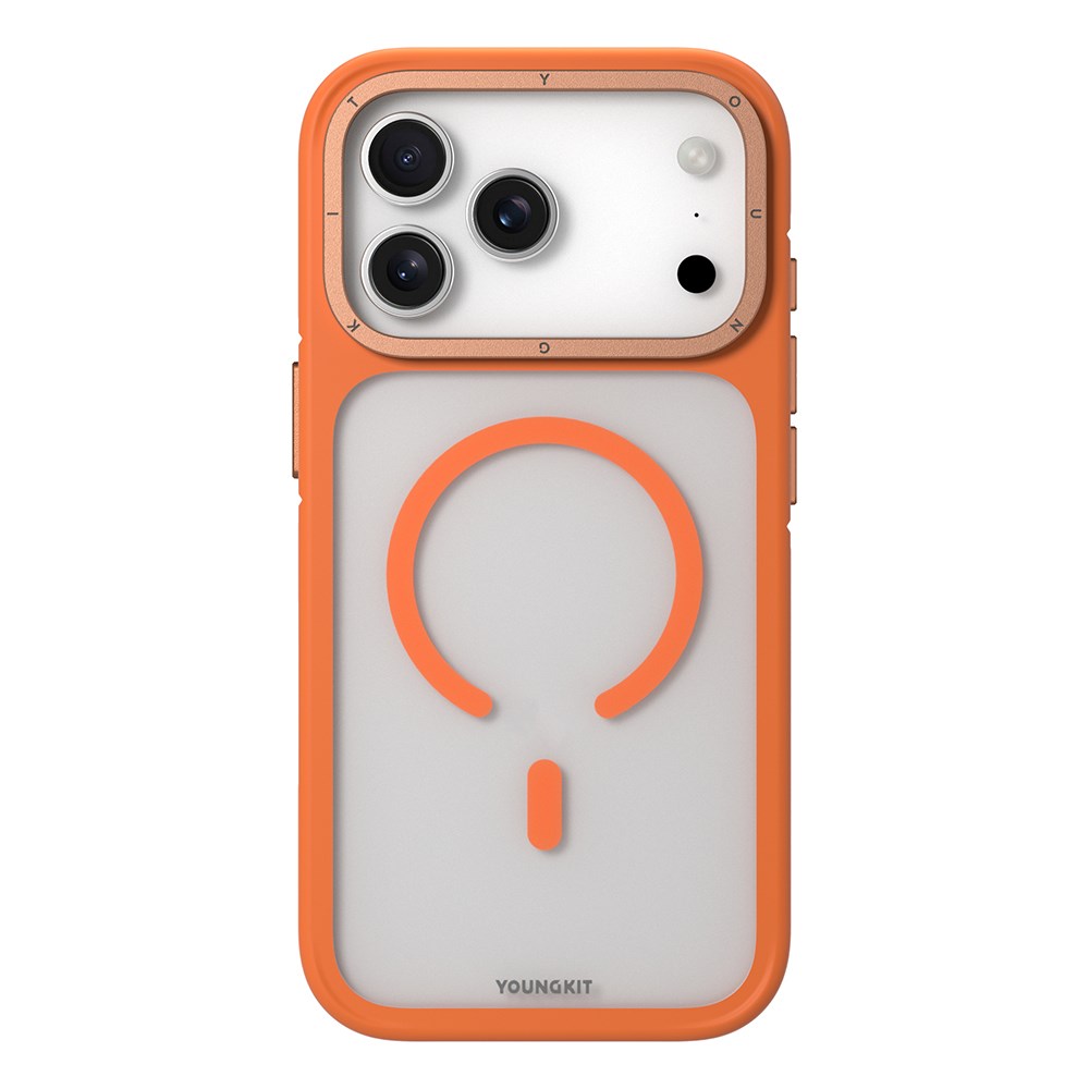 Apple iPhone 17 Pro Max Kılıf M-safe Şarj Özellikli Youngkit Rock Sand Serisi Kapak