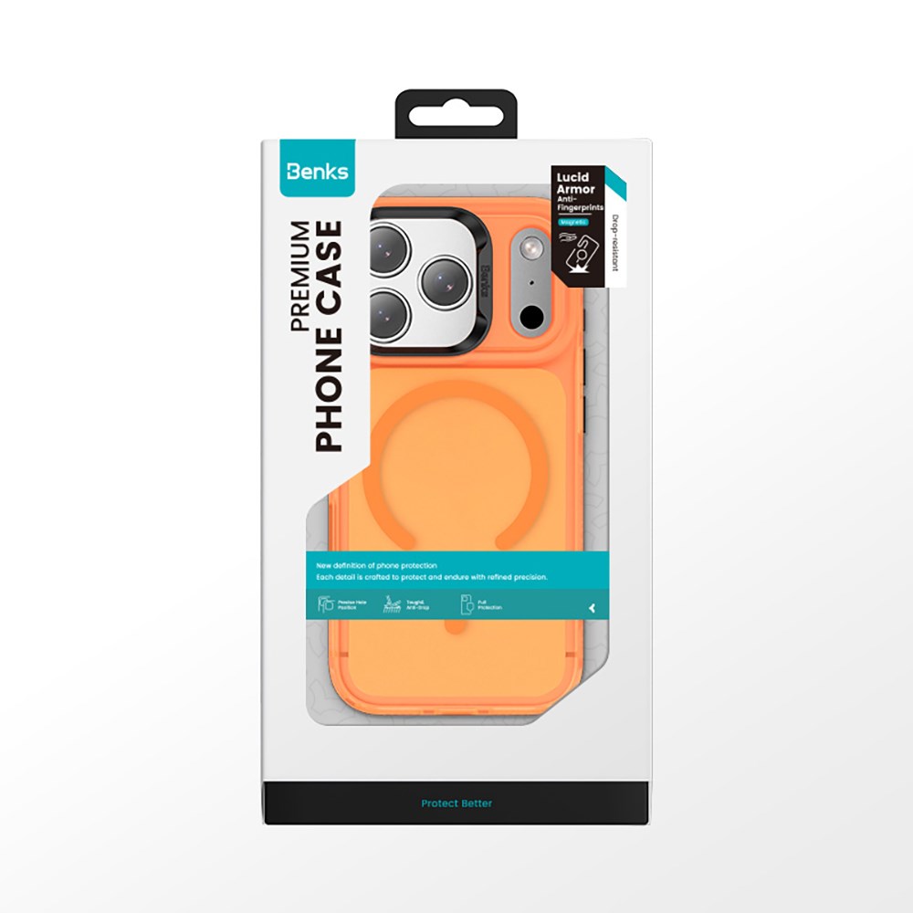 Apple iPhone 17 Pro Max Kılıf M-Safe Şarj Özellikli Benks C-Magnet Lucid Armor Kapak