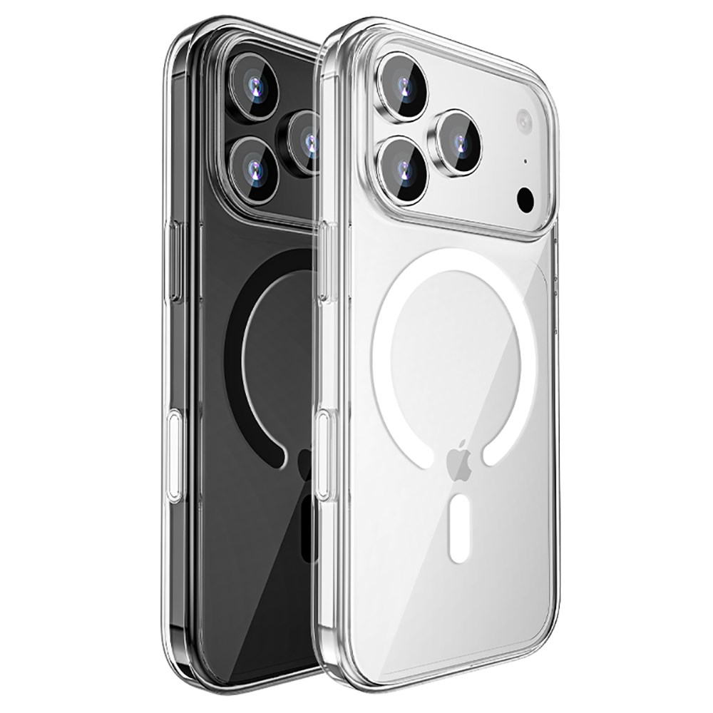 Apple iPhone 17 Pro Max Kılıf M-safe Şarj Özellikli Transparan Sert PC Wlons Pita Kapak