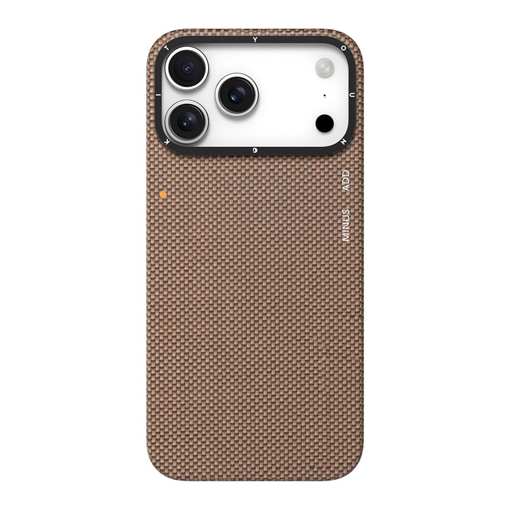 Apple iPhone 17 Pro Max Kılıf M-safe Şarj Özellikli Aramid Fiber Youngkit 1500D Extreme Wing Titanyum-Gold Serisi Kapak