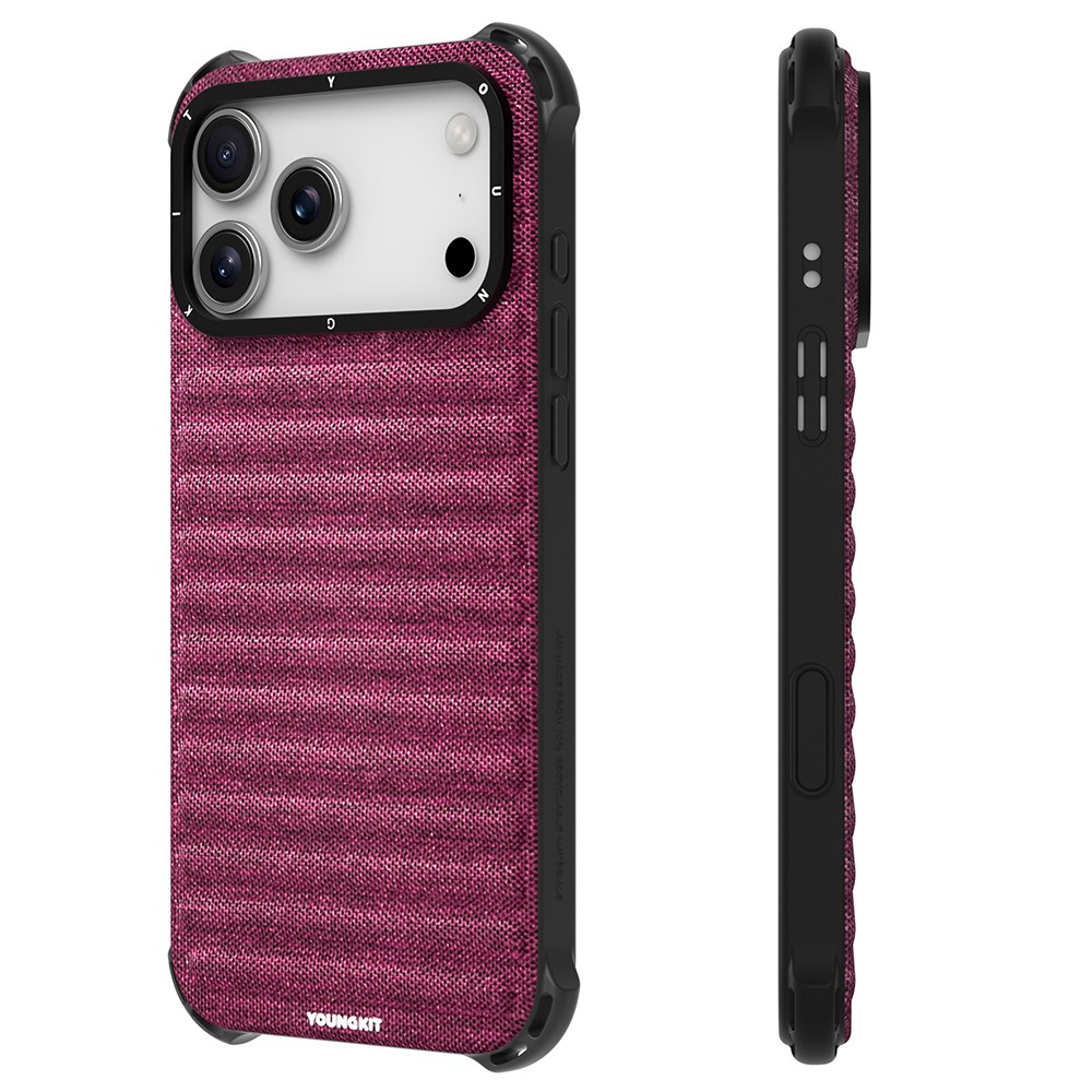 Apple iPhone 17 Pro Max Kılıf M-safe Şarj Özellikli Youngkit Canvas Serisi Kapak