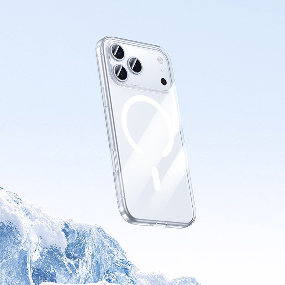 Apple iPhone 17 Pro Max Kılıf M-safe Şarj Özellikli Benks ​​​​​​Crystal Serisi Şeffaf Kapak