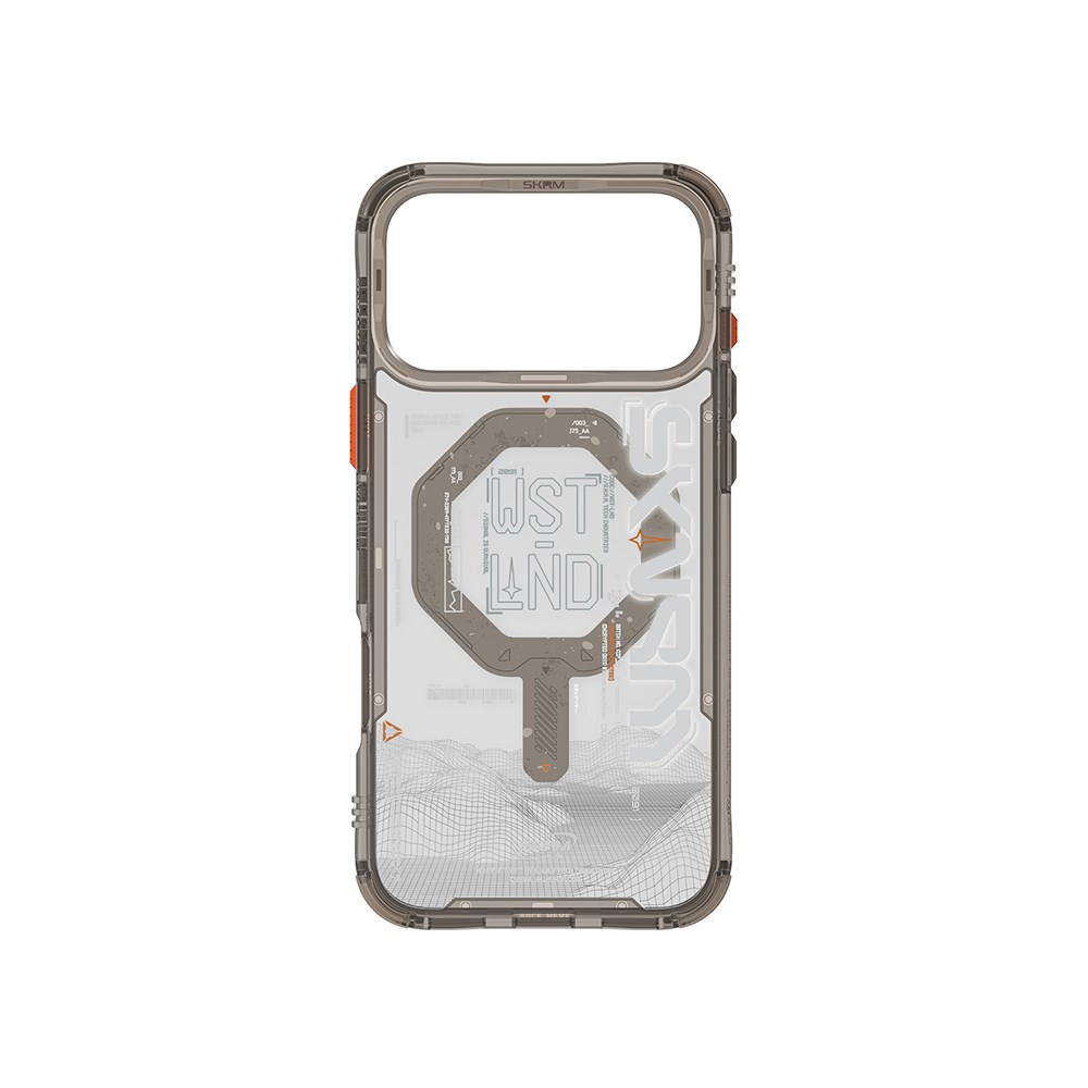 Apple iPhone 17 Pro Max Kılıf M-safe Şarj Özellikli Yazı Desenli Airbag Tasarımlı Skinarma Sonix Kapak