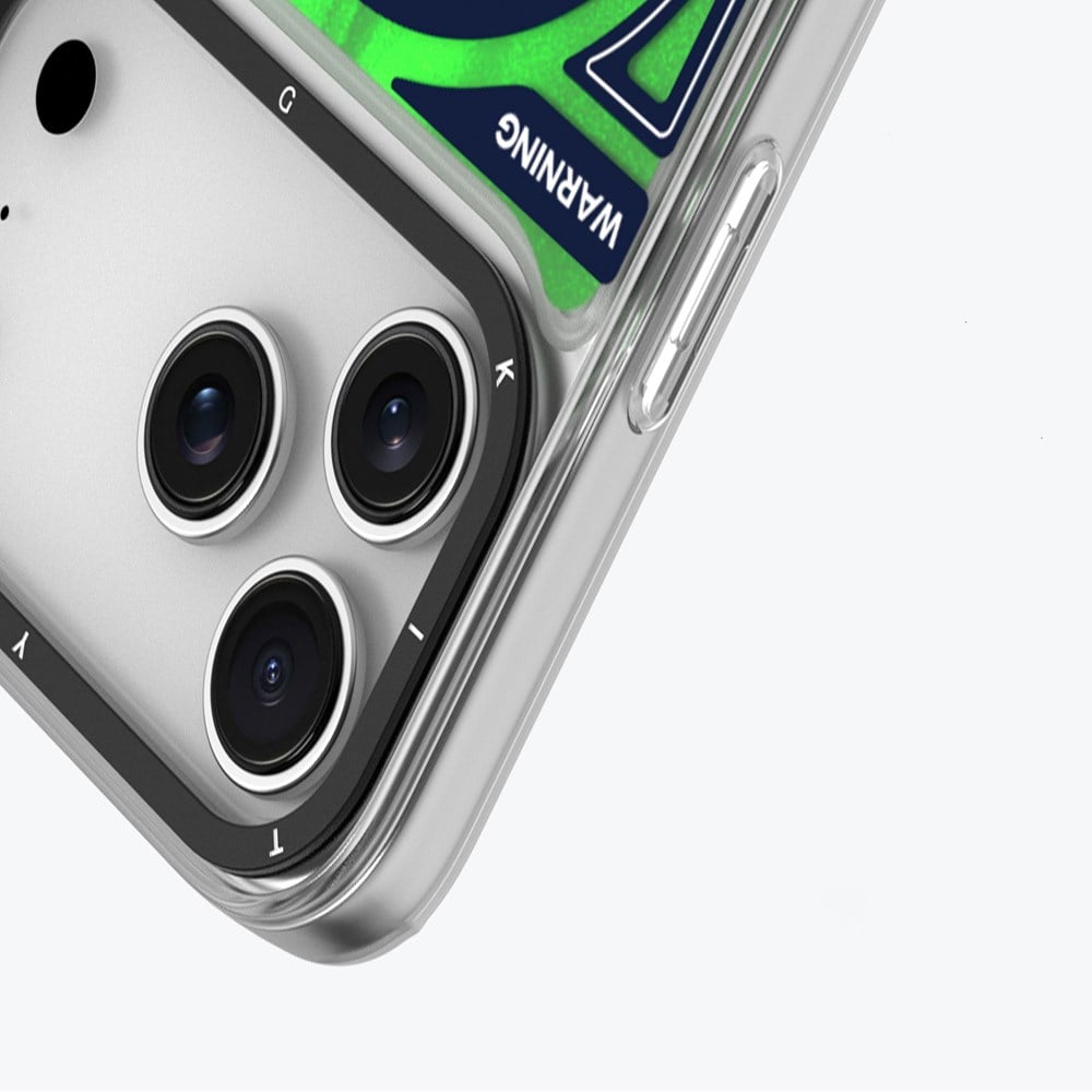 Apple iPhone 17 Pro Max Kılıf M-safe Şarj Özellikli Parlak Kumlu Sıvılı Tasarımlı Galaxy Fantasy Serisi Kapak