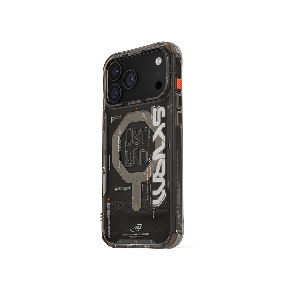 Apple iPhone 17 Pro Max Kılıf M-safe Şarj Özellikli Yazı Desenli Airbag Tasarımlı Skinarma Sonix Kapak