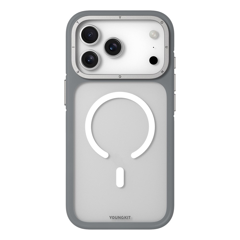 Apple iPhone 17 Pro Max Kılıf M-safe Şarj Özellikli Youngkit Rock Sand Serisi Kapak