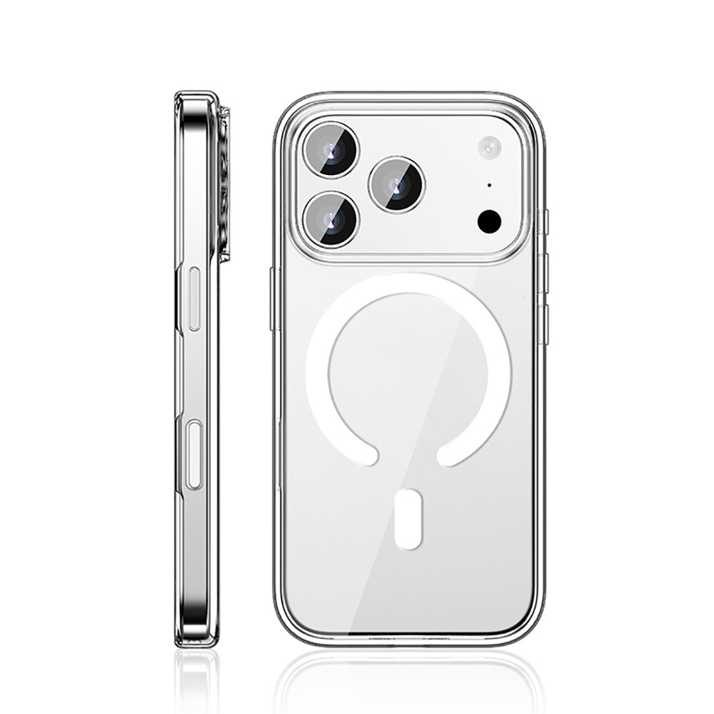 Apple iPhone 17 Pro Max Kılıf M-safe Şarj Özellikli Transparan Sert PC Wlons Pita Kapak
