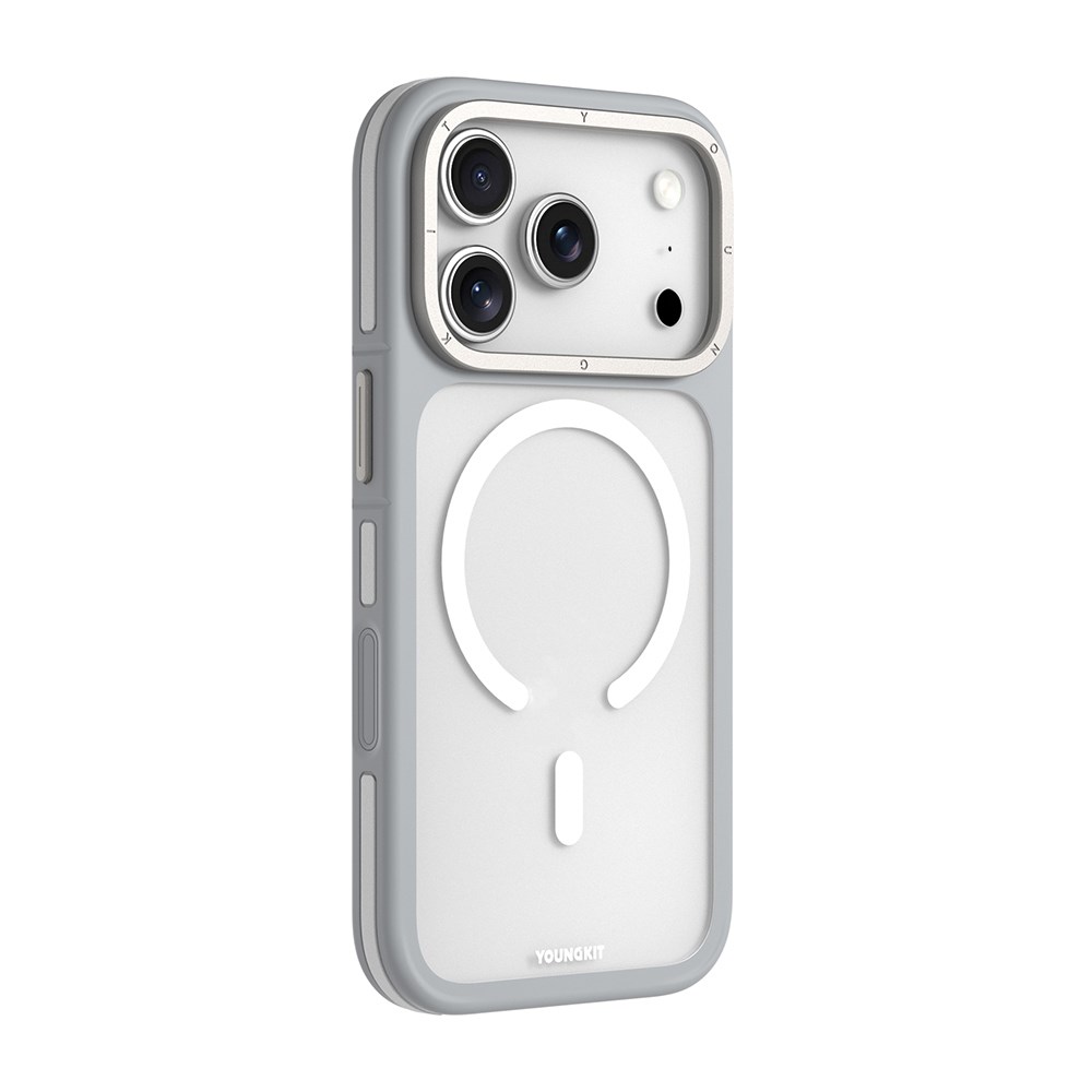 Apple iPhone 17 Pro Max Kılıf M-safe Şarj Özellikli Youngkit Rock Sand Serisi Kapak