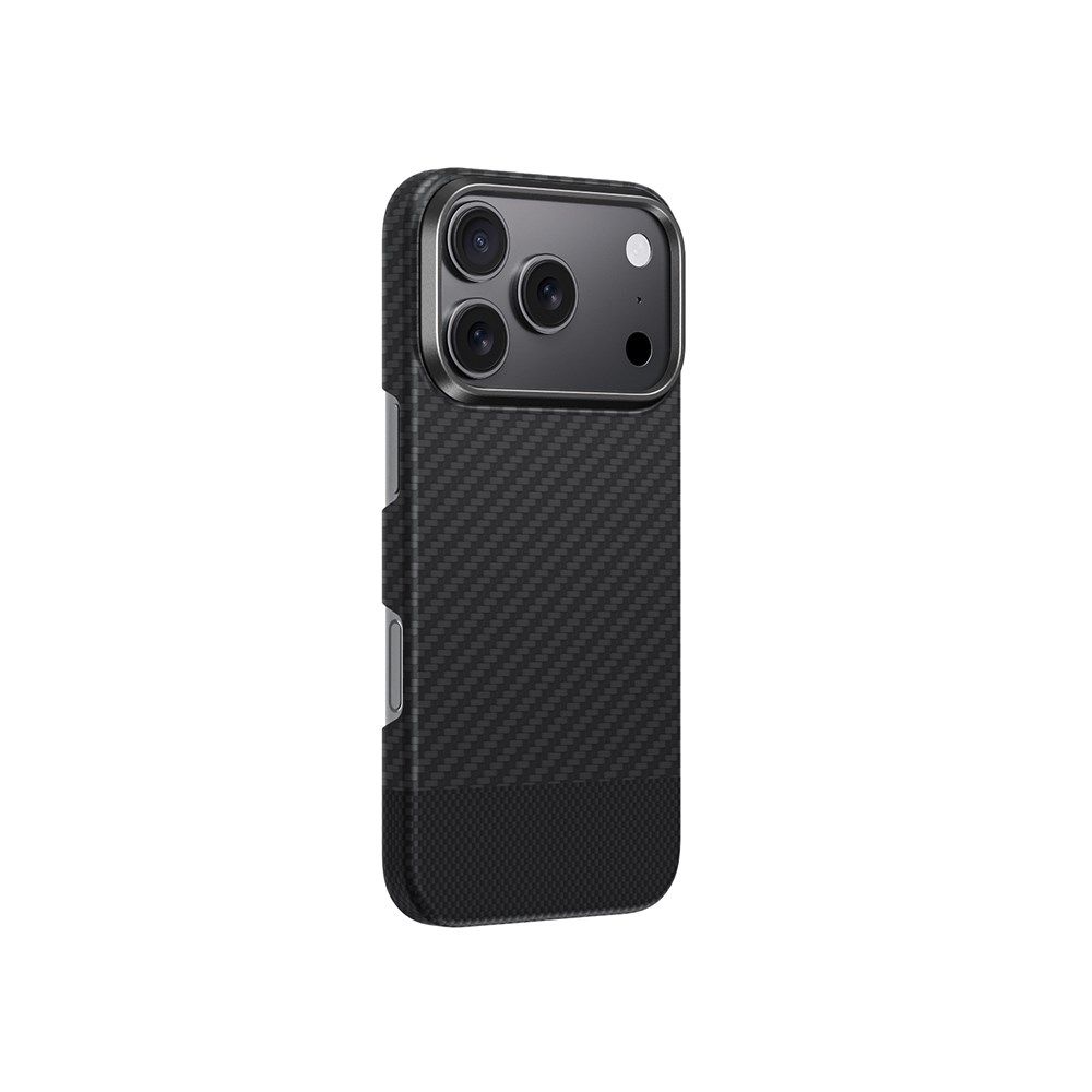 Apple iPhone 17 Pro Max Kılıf M-safe Şarj Özellikli 360 Derece Standlı Basit Mat Deri Desenli Youngkit Tech Leather Serisi Kapak