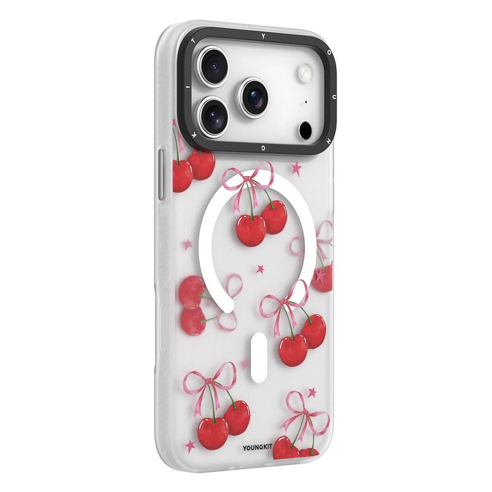 Apple iPhone 17 Pro Max Kılıf M-Safe Şarj Özellikli Airbagli Çift Katmanlı Youngkit Sweathart Serisi Kapak
