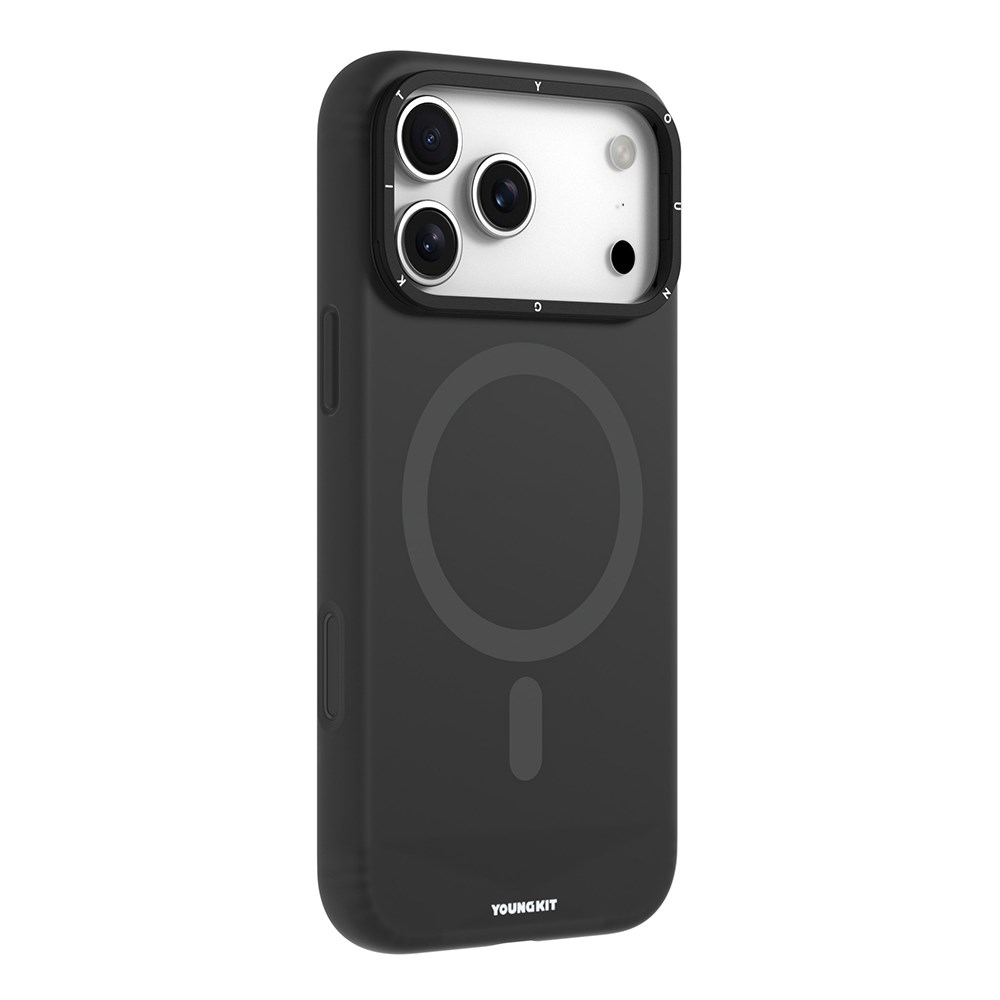 Apple iPhone 17 Pro Max Kılıf M-Safe Şarj Özellikli Kamera Standlı Youngkit Gel Cream Serisi Kapak