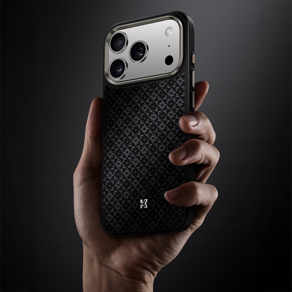 Apple iPhone 17 Pro Max Kılıf M-Safe Şarj Özellikli Benks ArmorPro ArmorGrid Serisi Kevlar Kapak