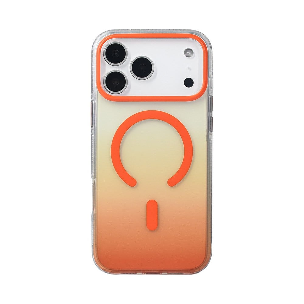 Apple iPhone 17 Pro Max Kılıf M-safe Şarj Özellikli Transparan Renk Geçişli Zore Toros Kapak