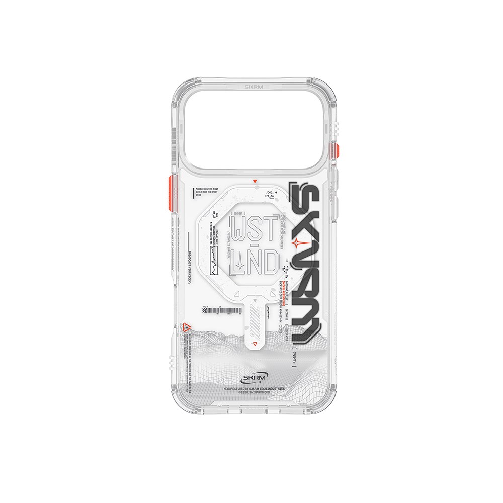 Apple iPhone 17 Pro Max Kılıf M-safe Şarj Özellikli Yazı Desenli Airbag Tasarımlı Skinarma Sonix Kapak