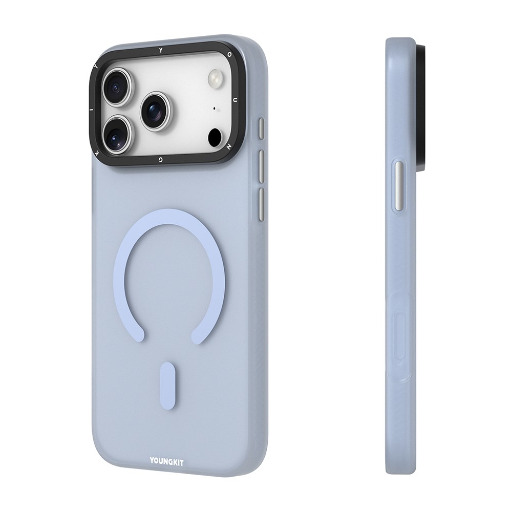 Apple iPhone 17 Pro Max Kılıf M-safe Şarj Özellikli Youngkit Hidden Sand Serisi Kapak