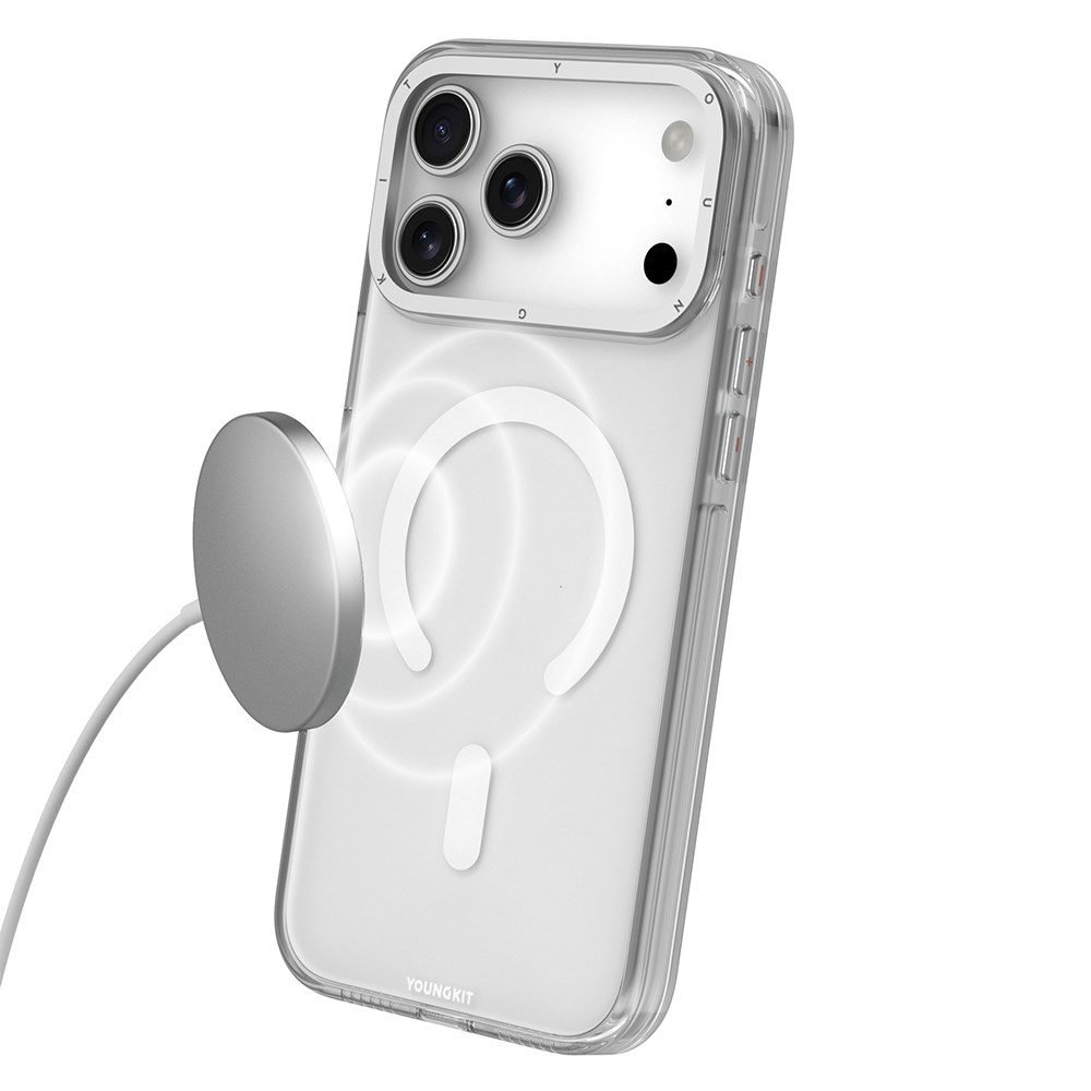 Apple iPhone 17 Pro Max Kılıf M-safe Şarj Özellikli Şeffaf Youngkit Crystal Shield Serisi Kapak