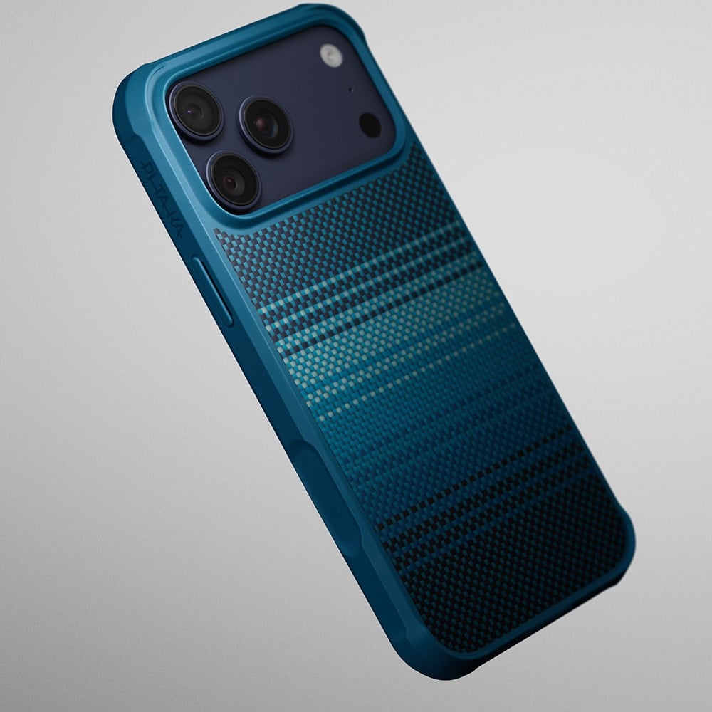 Apple iPhone 17 Pro Max Kılıf M-safe Şarj Özellikli Pitaka Tactile Woven Sunset-Moonrise Aramid Pro Guard Serisi Kapak