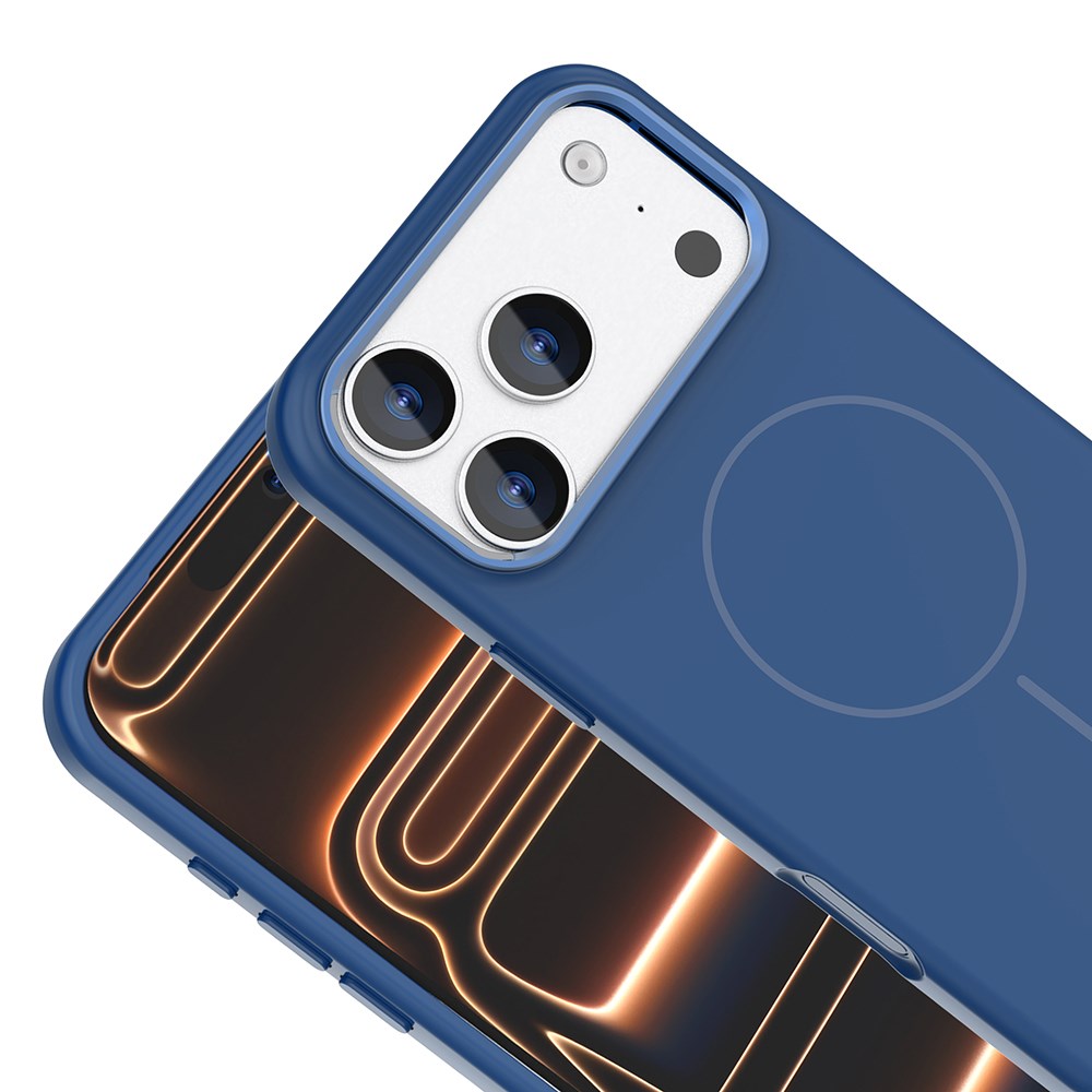 Apple iPhone 17 Pro Max Kılıf M-Safe Şarj Özellikli Metal Kamera Çerçeveli Zore Edi Silikon Kapak