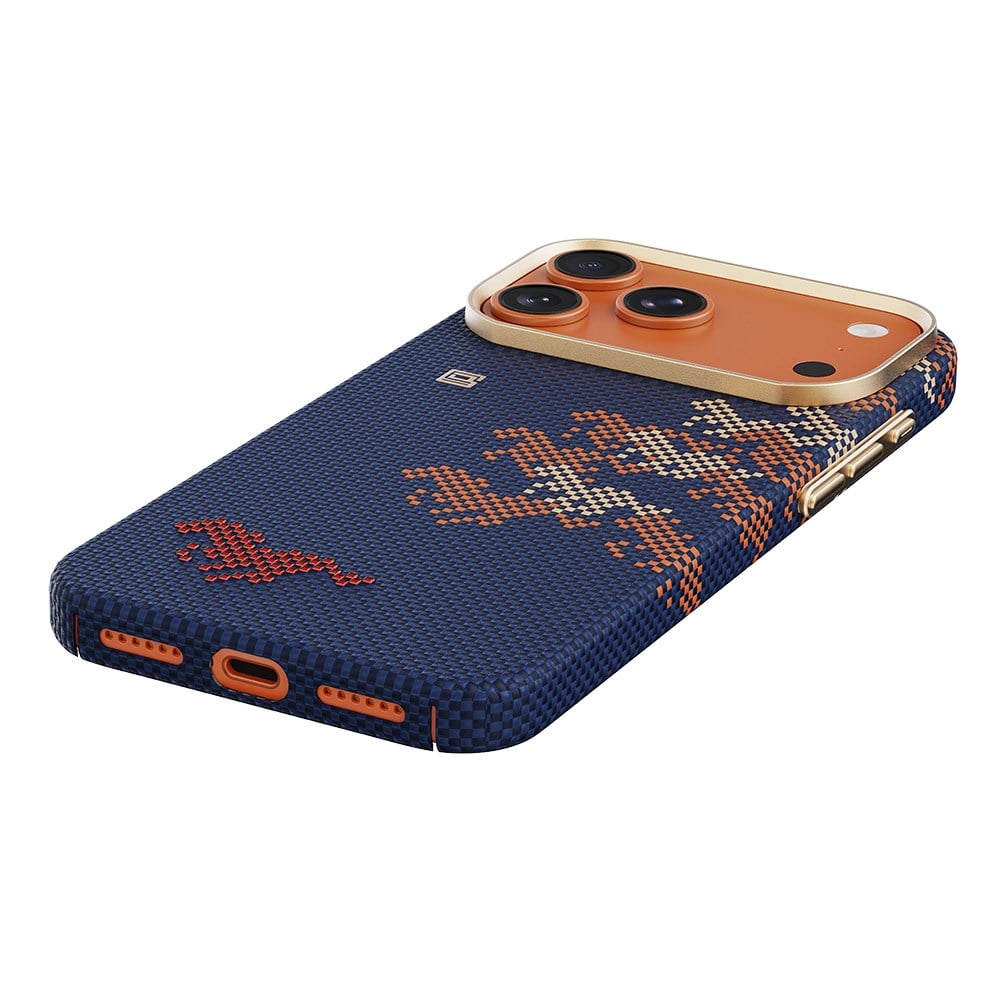Apple iPhone 17 Pro Max Kılıf M-safe Şarj Özellikli Raptic Aramid Skin Chivalry Serisi Kapak