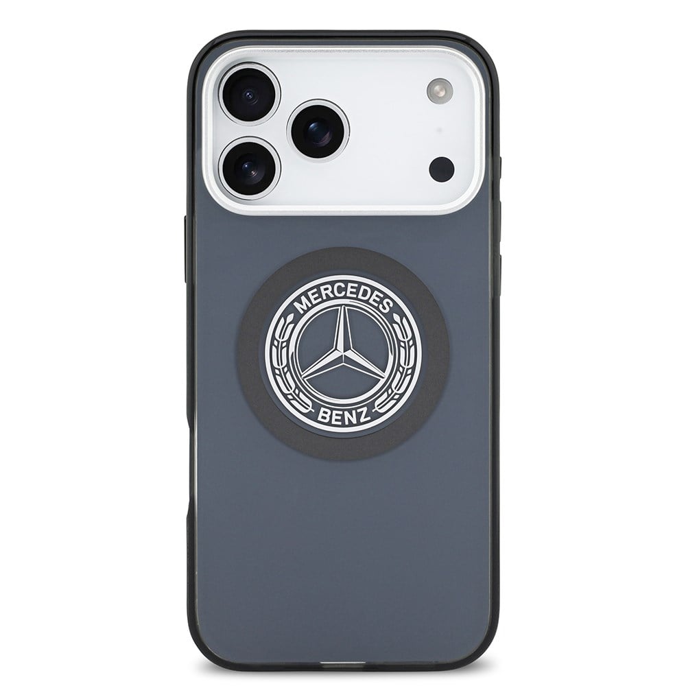 Apple iPhone 17 Pro Max Kılıf Mercedes Benz Orjinal Lisanslı M-safe Şarj Özellikli Çift Katmanlı PC Nostaljik Yıldız Dizayn Kapak