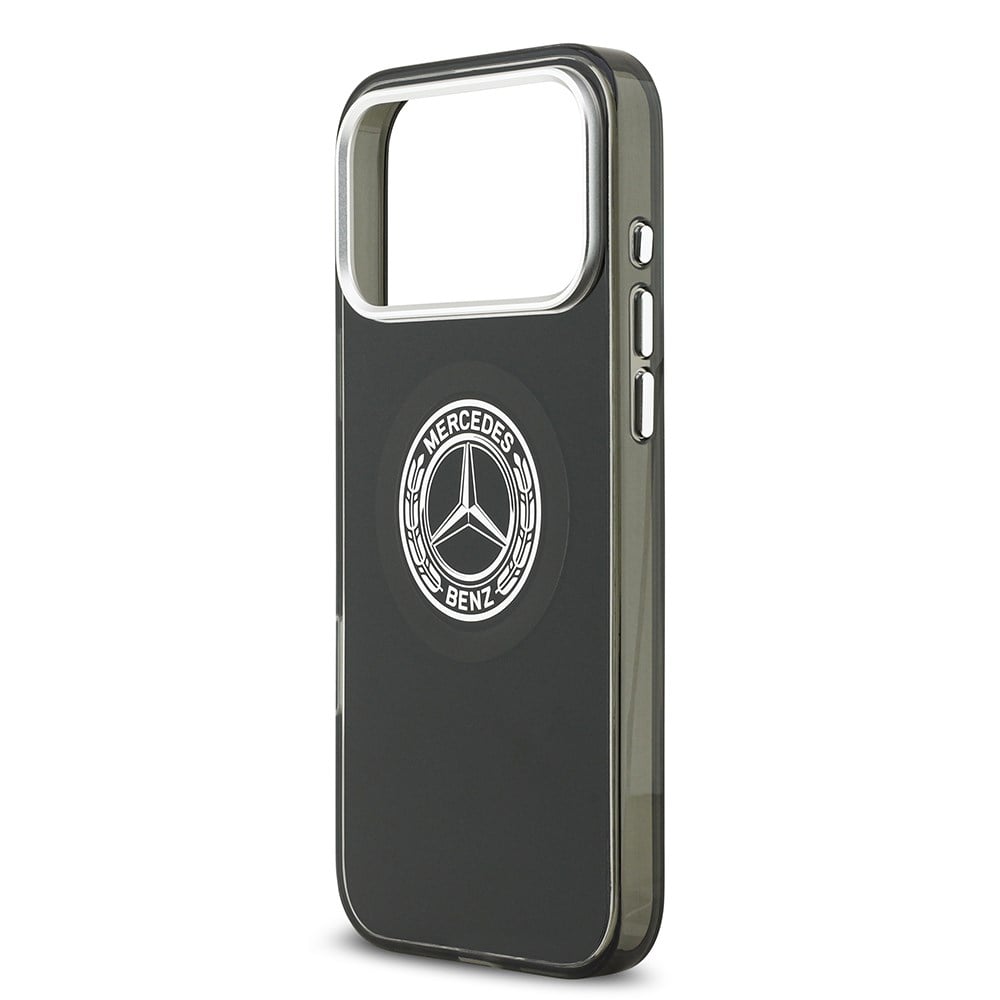 Apple iPhone 17 Pro Max Kılıf Mercedes Benz Orjinal Lisanslı M-safe Şarj Özellikli Çift Katmanlı PC Nostaljik Yıldız Dizayn Kapak