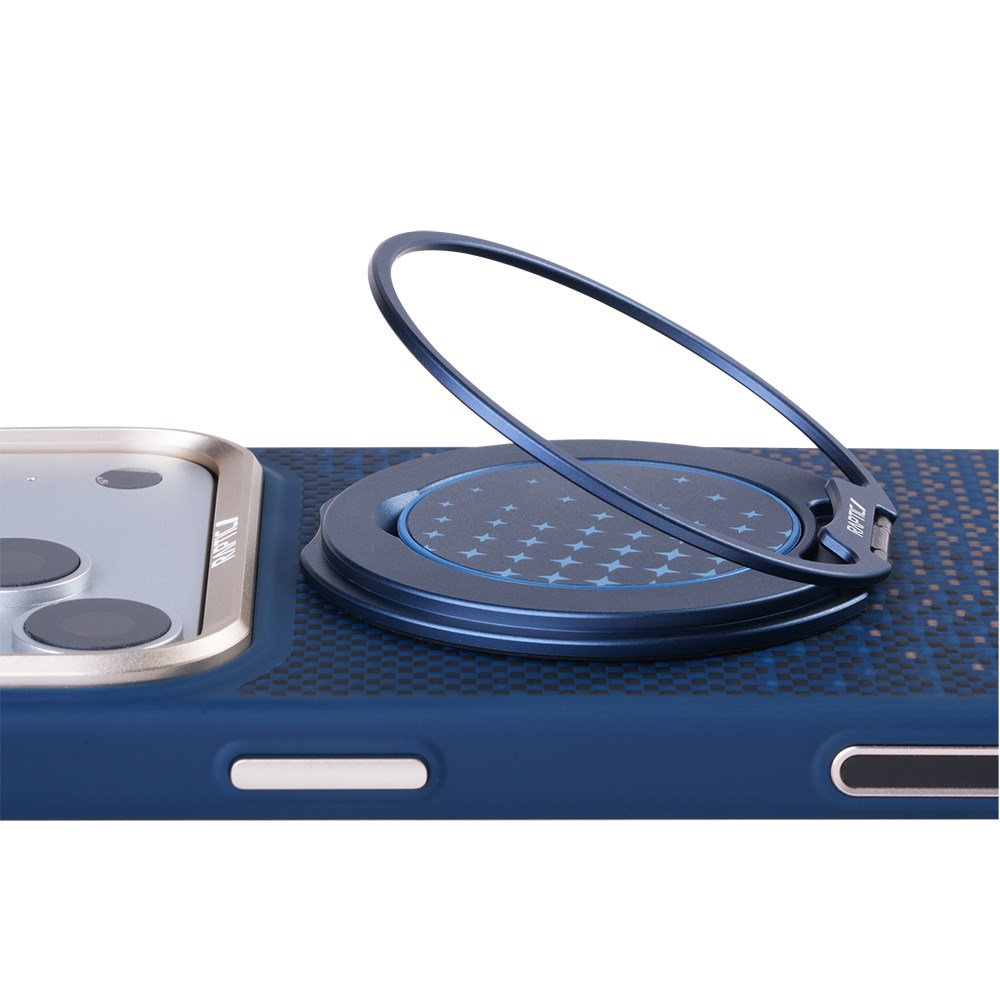 Apple iPhone 17 Pro Max Kılıf Raptic 2in1 Bundle Kit Aramid Skin Serenity Serisi Stand ve Kapak
