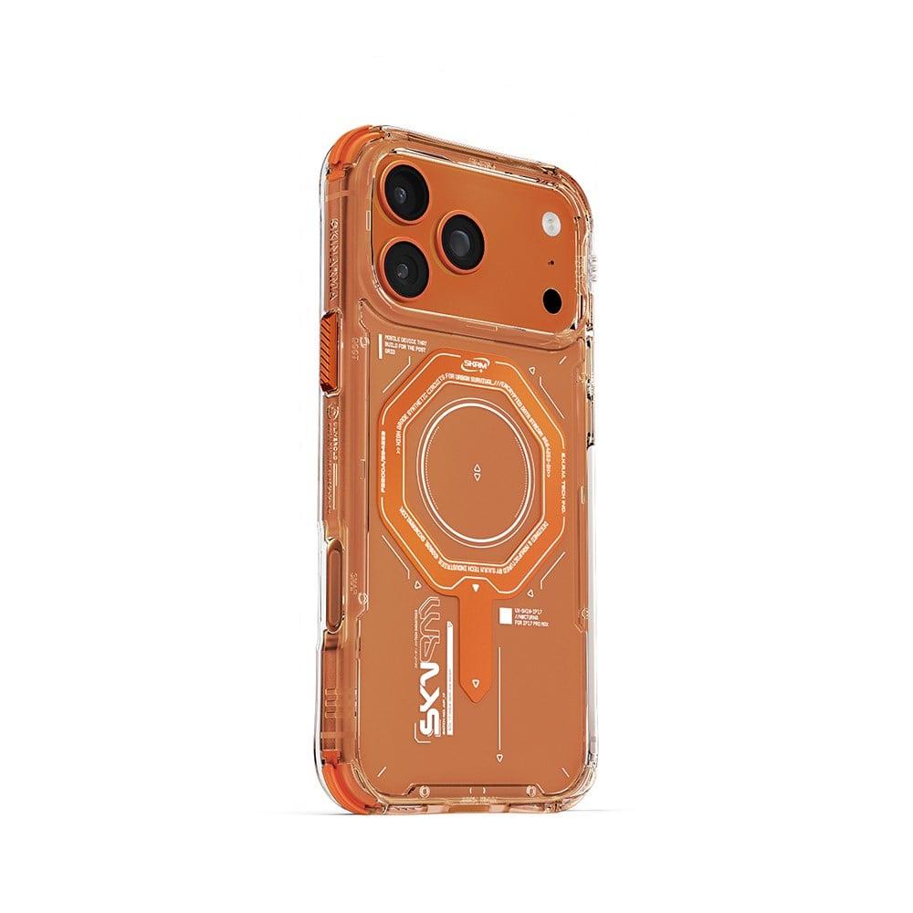Apple iPhone 17 Pro Max Kılıf SkinArma M-safe Şarj Özellikli Airbag Tasarımlı Magma Kapak