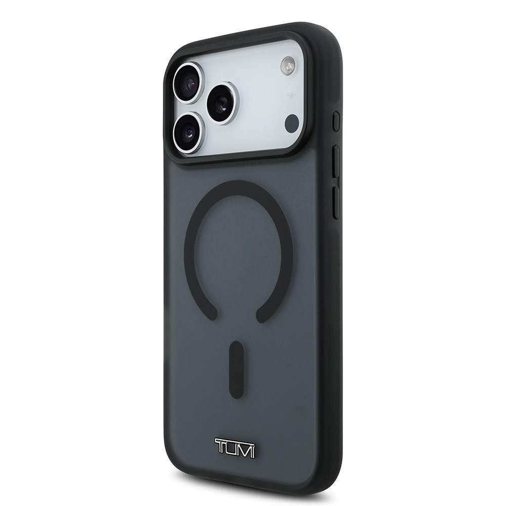 Apple iPhone 17 Pro Max Kılıf TUMI Orjinal Lisanslı M-safe Şarj Özellikli Buzlu Transparan Kapak