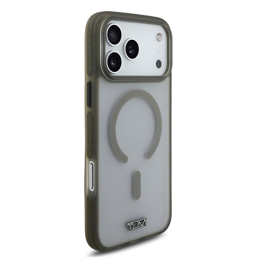 Apple iPhone 17 Pro Max Kılıf TUMI Orjinal Lisanslı M-safe Şarj Özellikli Buzlu Transparan Kapak