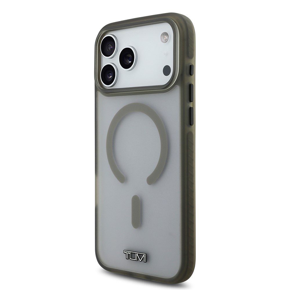 Apple iPhone 17 Pro Max Kılıf TUMI Orjinal Lisanslı M-safe Şarj Özellikli Buzlu Transparan Kapak