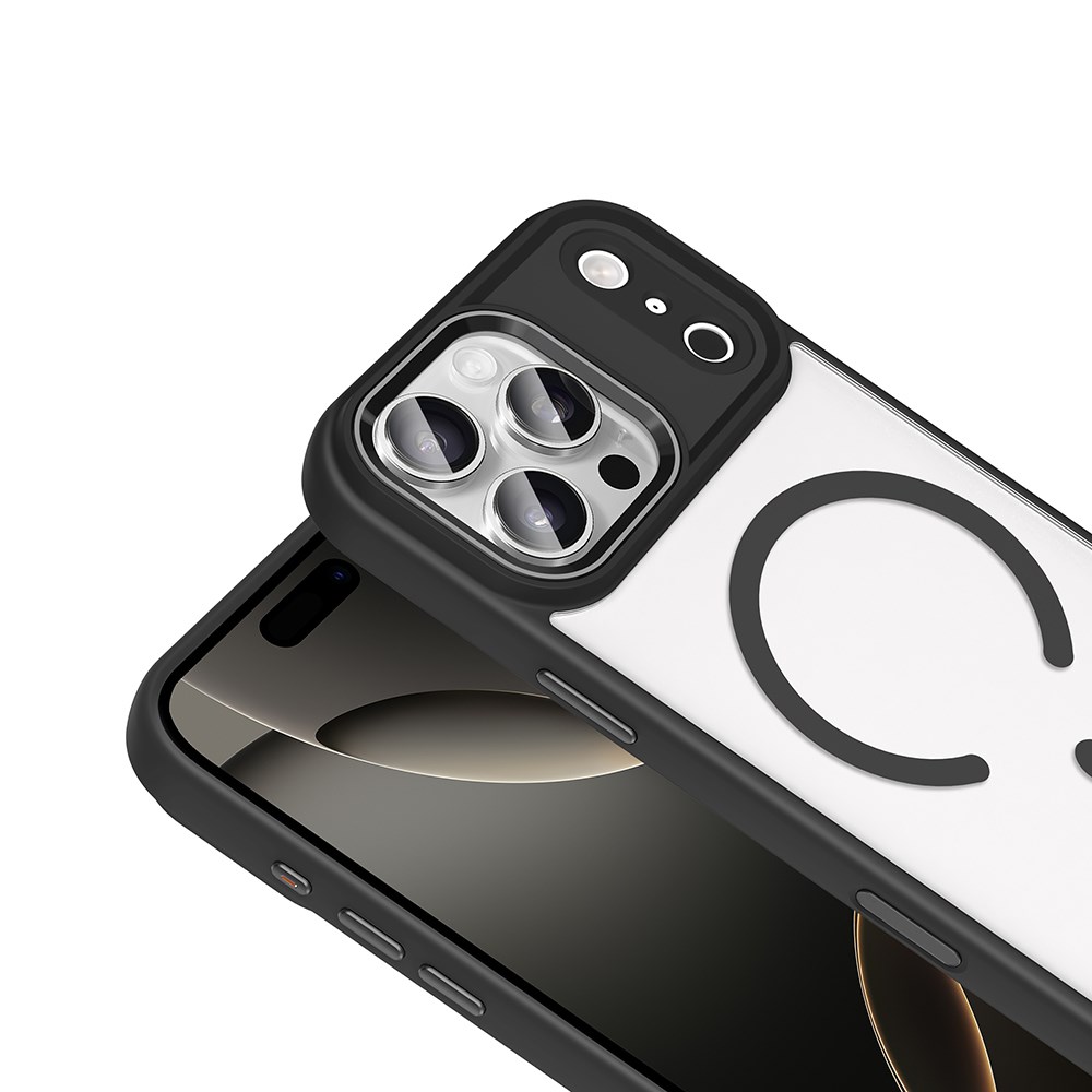 Apple iPhone 17 Pro Max Kılıf Wireless Şarj Özellikli Zore Krom M-safe Silikon Kapak