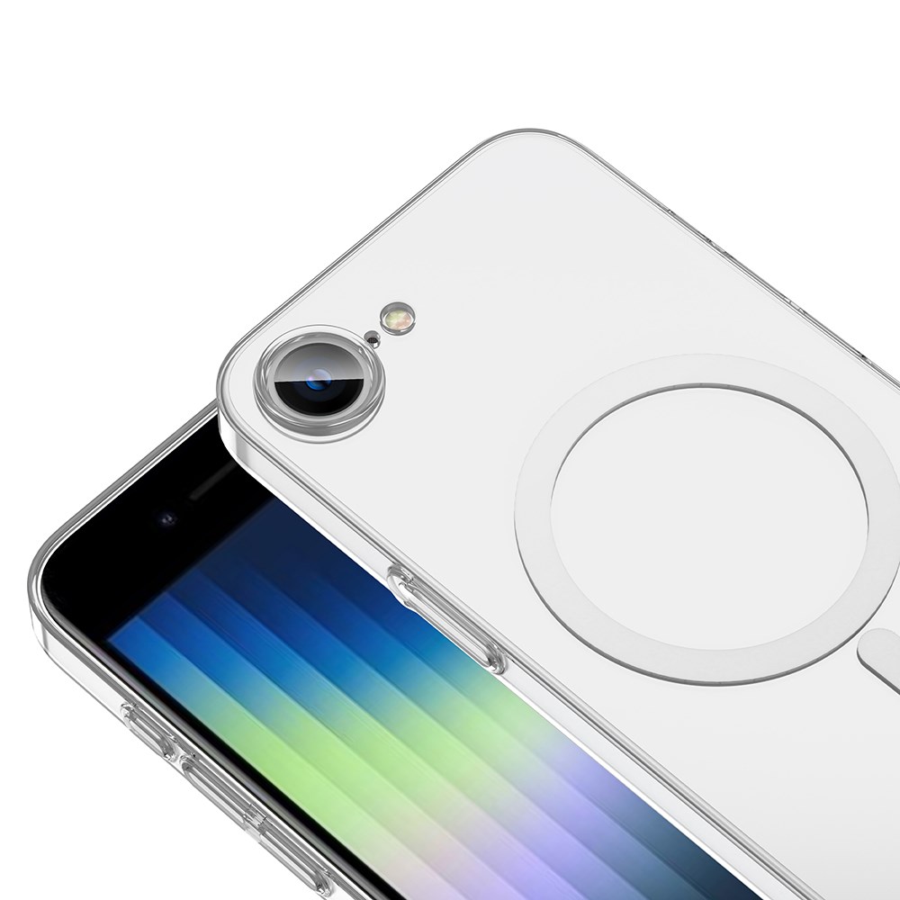 Apple iPhone 17E Kamera Korumalı M-Safe Şarj Özellikli Şeffaf Zore London Sert PC Kapak