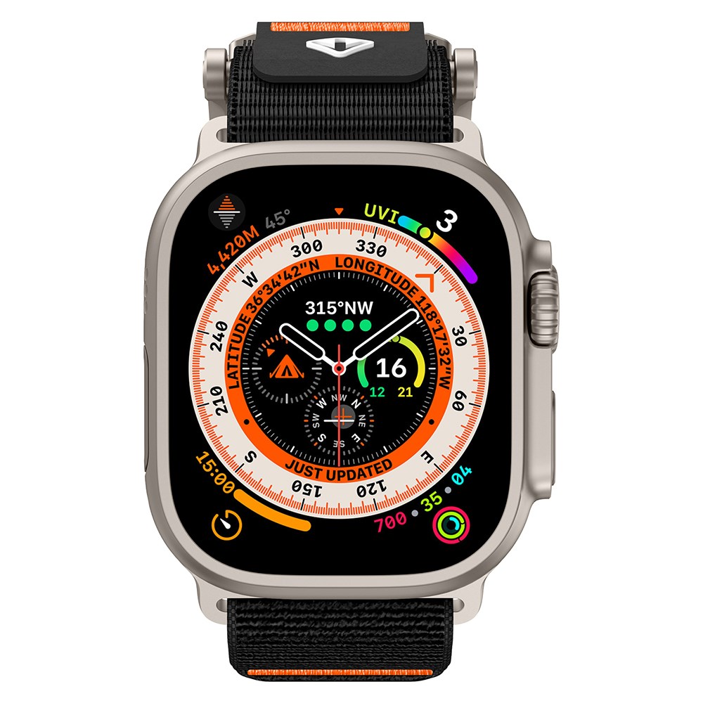 Apple Watch 10 46mm Zore KRD-154 Naylon Kumaş Hasır Örgülü Kordon
