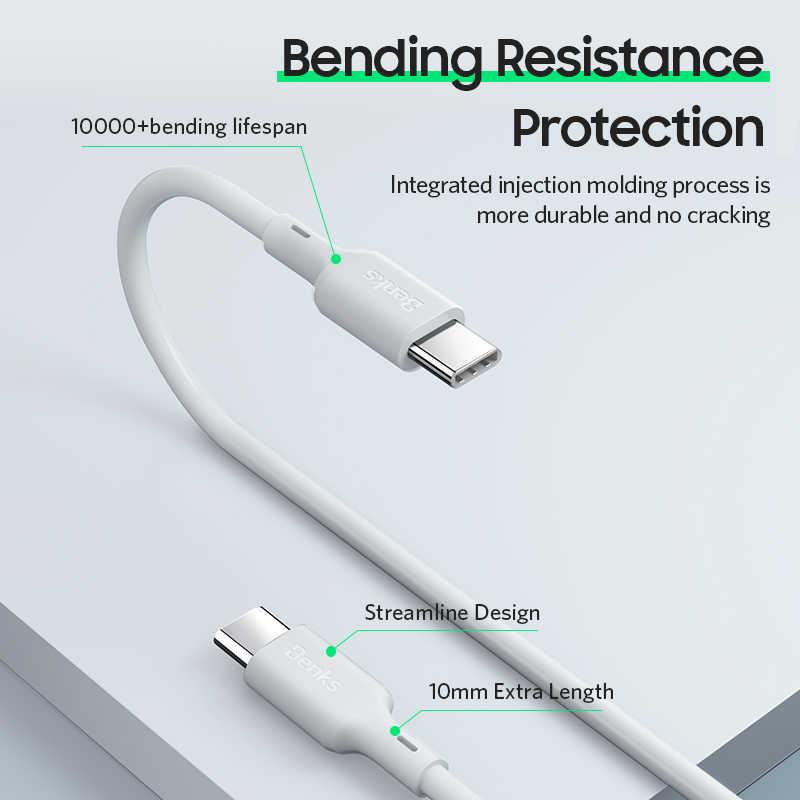 Benks D36 Type-C Fast Charging Usb Kablo 1.2M