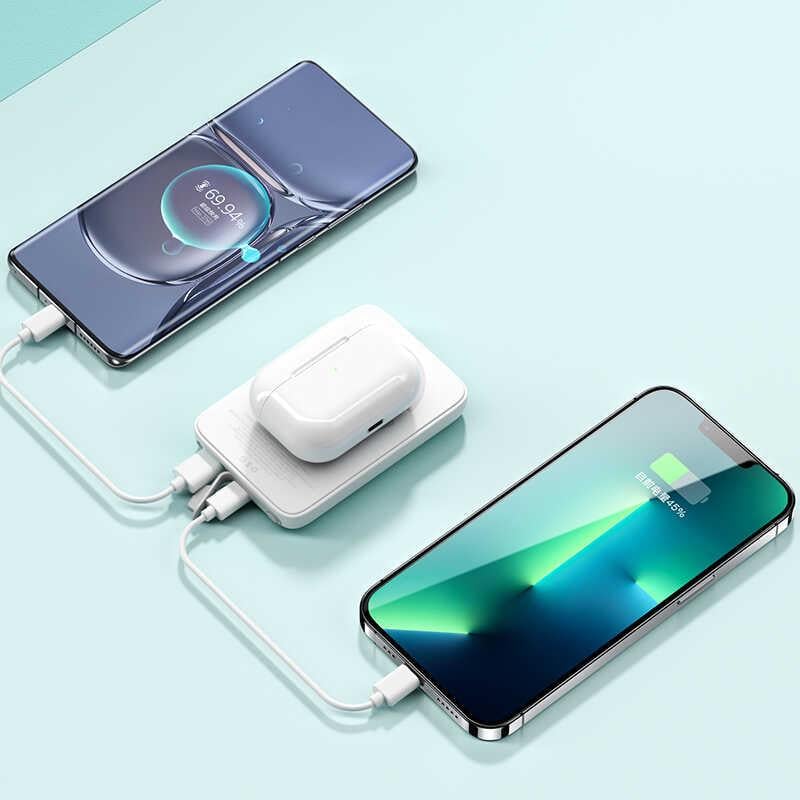 Benks MP06 15W M-safe Magnetik Slim Powerbank 10000 Mah iPhone 12-13-14 Serisi