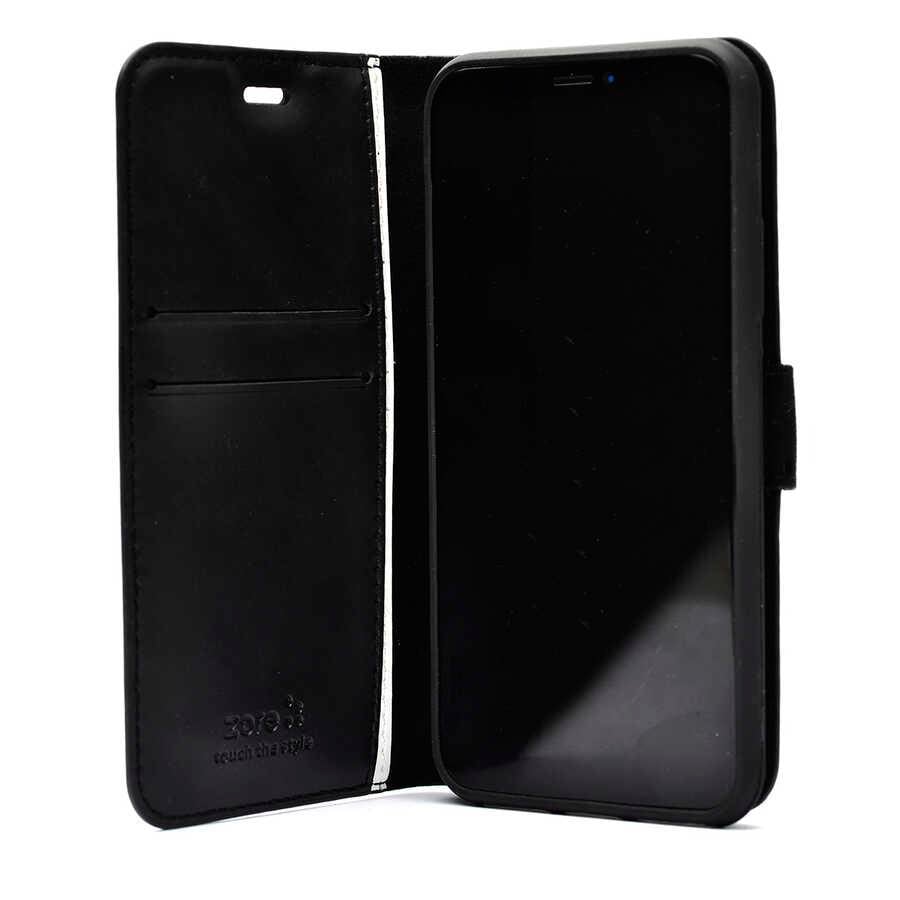 Galaxy A04E Kılıf Zore Kar Deluxe Kapaklı Kılıf