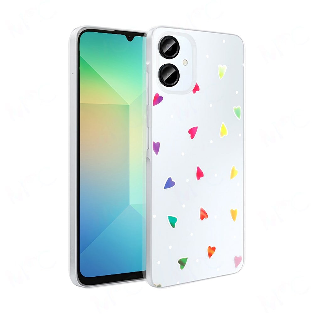 Galaxy A06 Kılıf Şeffaf Figürlü Zore Folk Sert Kapak