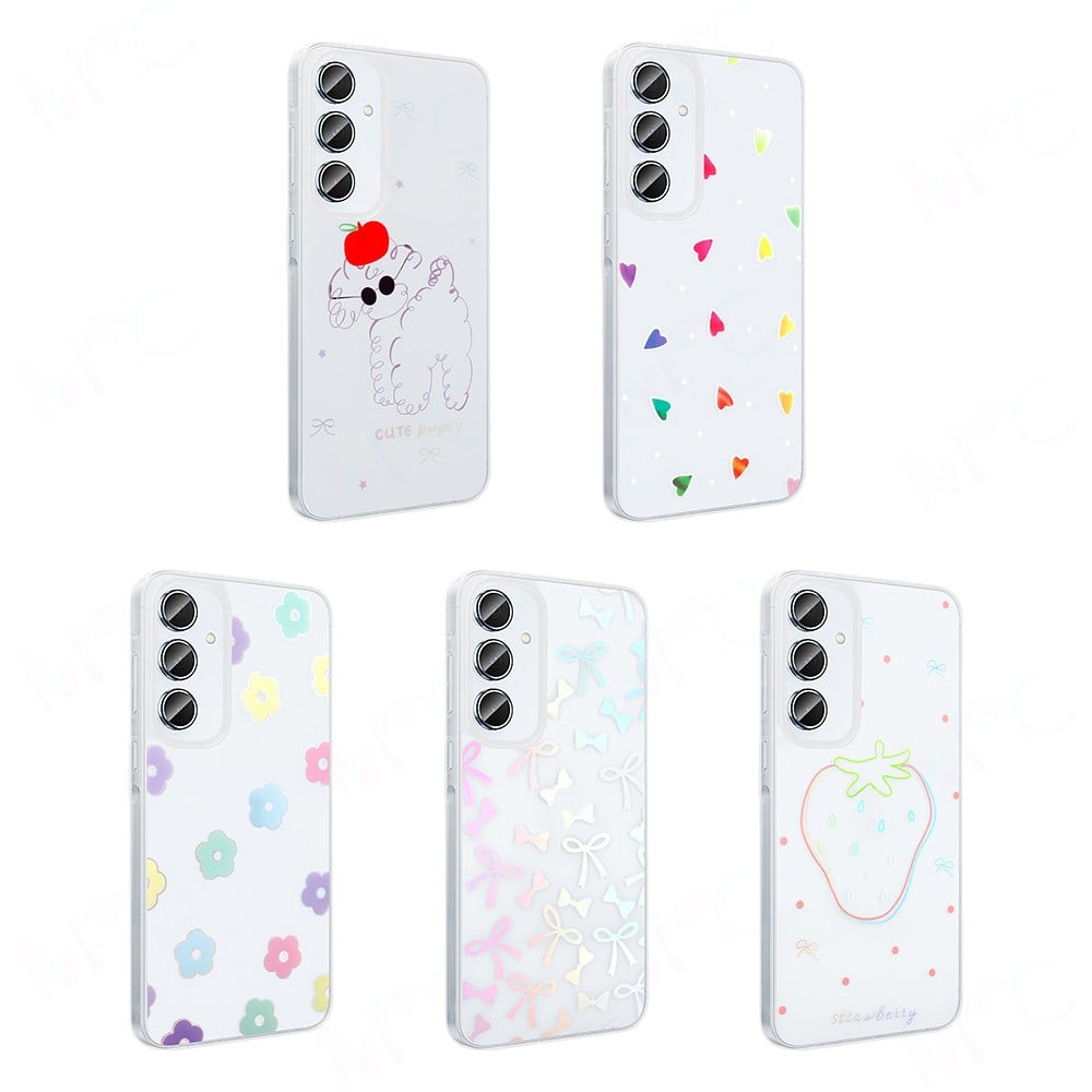 Galaxy A16 Kılıf Şeffaf Figürlü Zore Folk Sert Kapak