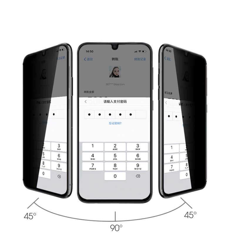 Galaxy A20S Davin 5D Privacy Cam Ekran Koruyucu