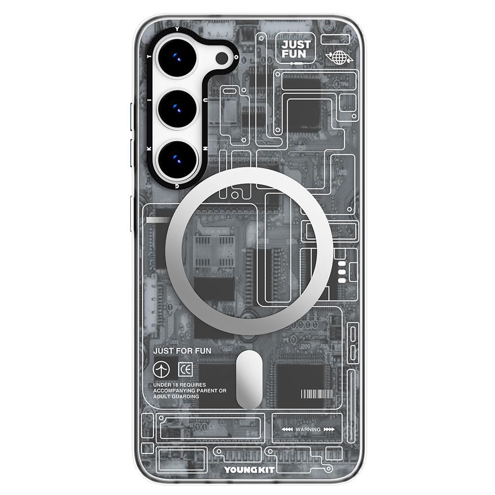 Galaxy S23 Plus Kılıf M-safe Şarj Özellikli YoungKit Technology Serisi Kapak