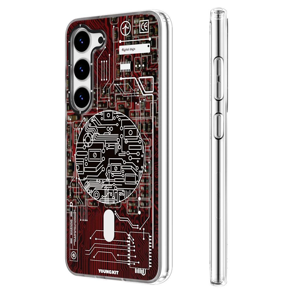 Galaxy S23 Plus Kılıf M-safe Şarj Özellikli YoungKit Technology Serisi Kapak