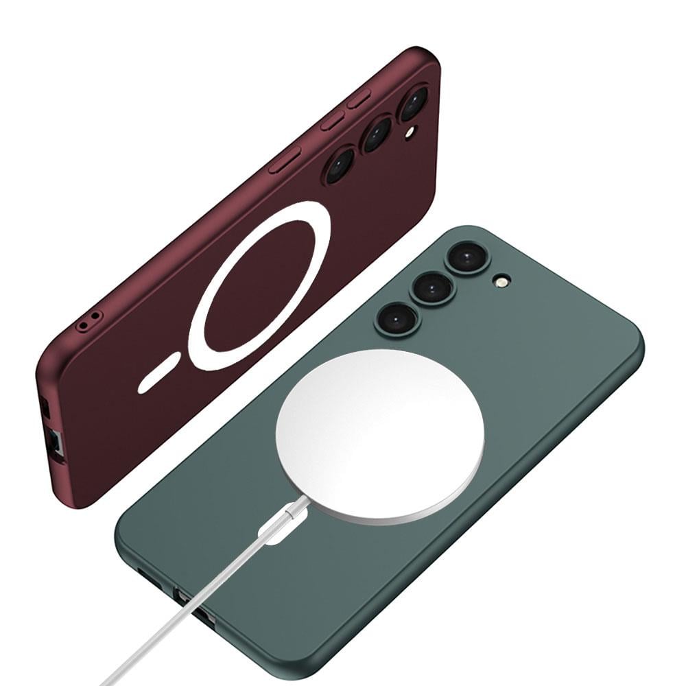 Galaxy S23 Plus Kılıf Wireless Şarj Özellikli Zore Kıpta M-safe Silikon Kapak