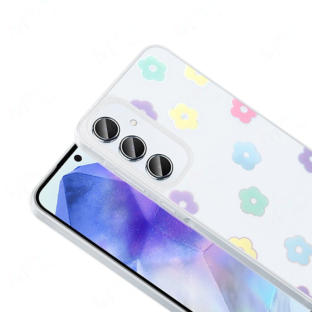 Galaxy S24 FE Kılıf Şeffaf Figürlü Zore Folk Sert Kapak