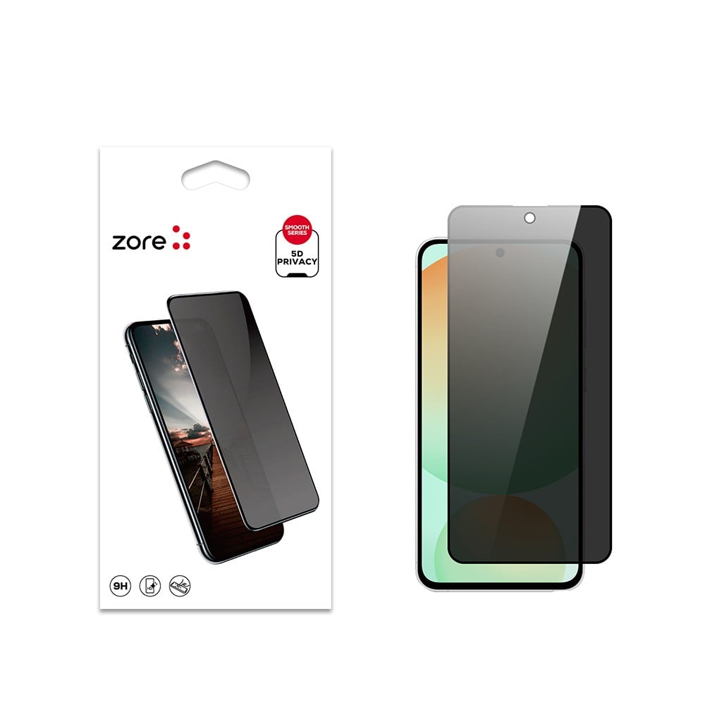 Galaxy S24 FE Zore New 5D Privacy Temperli Ekran Koruyucu