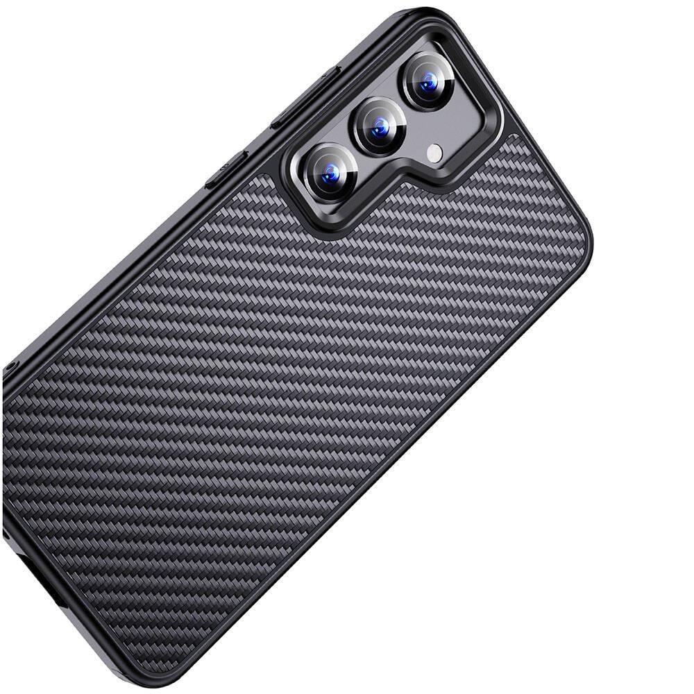 Galaxy S24 Kılıf Aramid Karbon Fiber M-safe Özellikli Wlons Radison Kapak