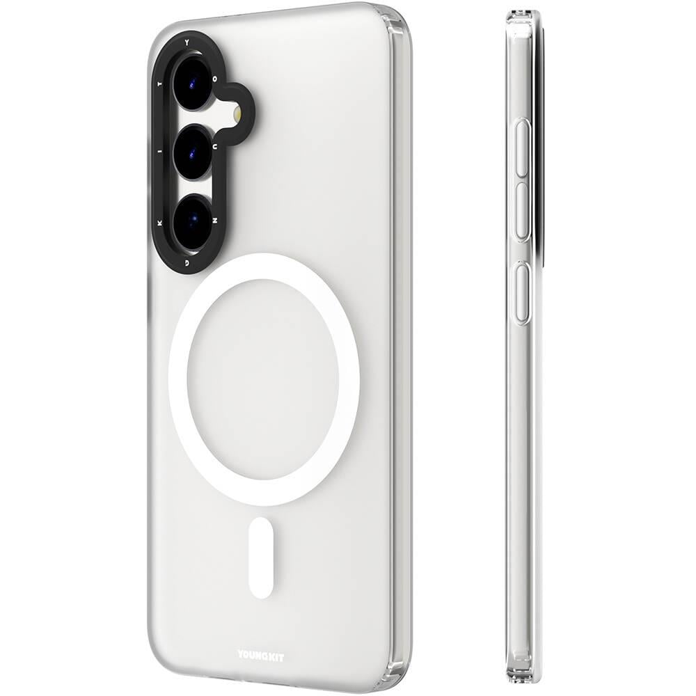 Galaxy S24 Plus Kılıf M-safe Şarj Özellikli Youngkit Hidden Sand Serisi Kapak