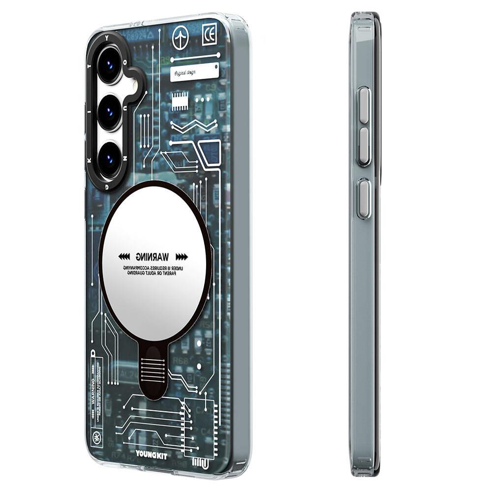 Galaxy S24 Plus Kılıf M-safe Şarj Özellikli YoungKit Technology Serisi Kapak