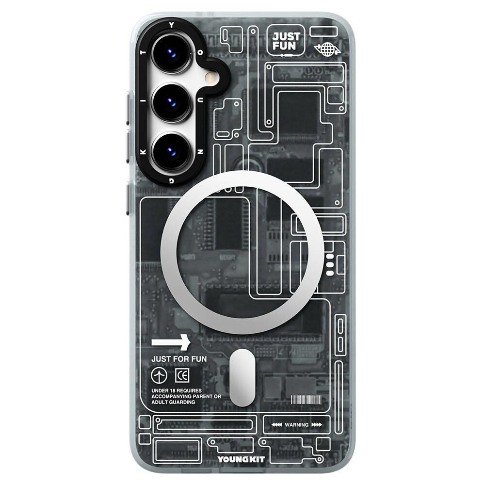Galaxy S24 Plus Kılıf M-safe Şarj Özellikli YoungKit Technology Serisi Kapak